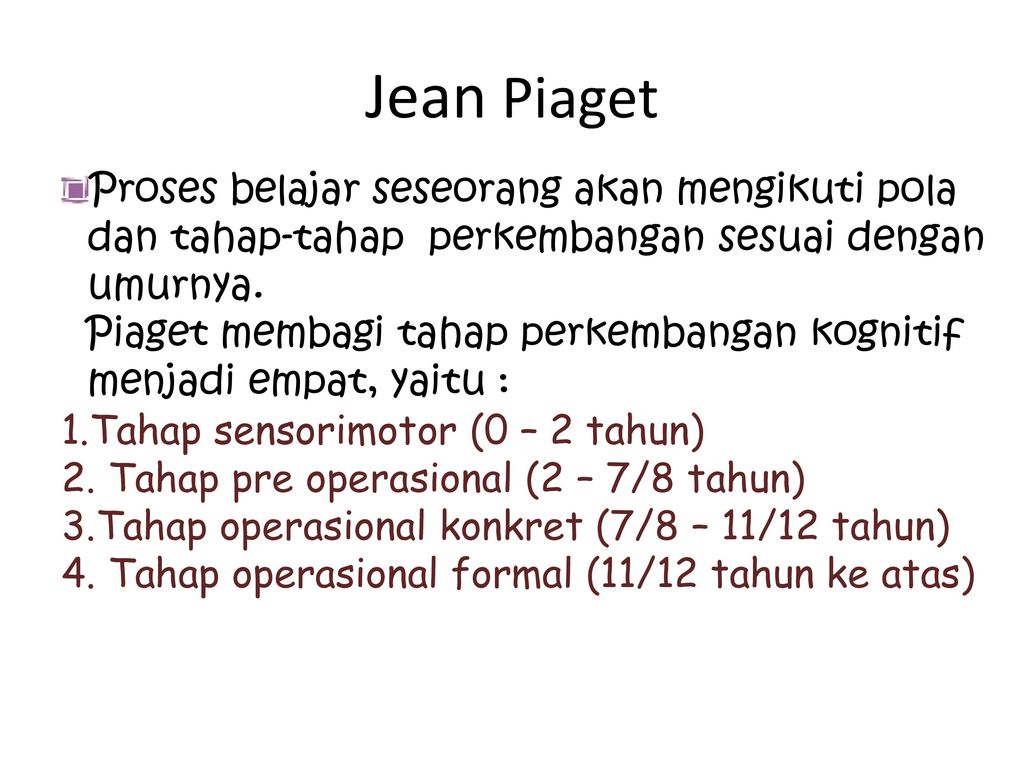 TEORI BELAJAR DALAM PEMBELAJARAN IPA ppt download